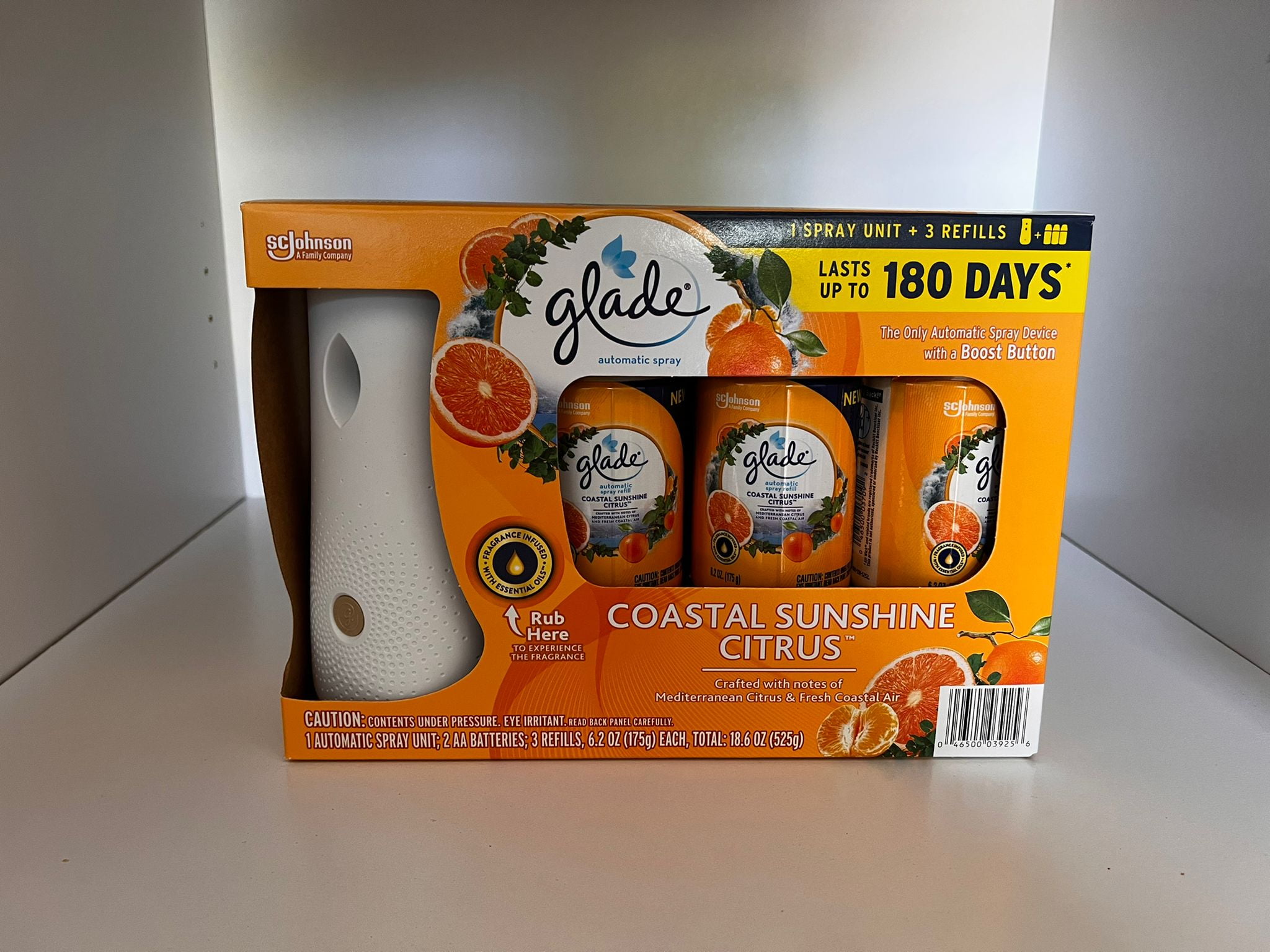 Glade Auto Spray 1+3 Coastal Sunshine Citrus