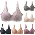 thumbnail image 2 of Fengactive Push Up Bras for Women Comfort Plus Size Full-Coverage Sexy Lace Support Everyday Wear Bra 2025, 2 of 5