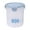 Light Blue, variant on Small Food Jar 600ml Compact Sealing Food Jar, Small Airtight Container with Blue Lid for Spices, Coffee, Tea, Transparent Kitchen Canister, Space-Saving Stackable Organizer Compact Container