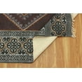 thumbnail image 4 of Casavani Block Printed Cotton Rug Black Bedroom Carpets Outdoor Patio Rug, Black 9x12 feet, 4 of 5