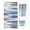 Gray Blue, variant on Pink Gray Towel Set of 3, Soft Microfiber Bath Towels, Hand Towel, Washcloths, Contemporary Abstract Gradient Aesthetic Quick-Dry Absorbent Towels for Bathroom Kitchen Hotel Beach Gym Spa