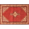thumbnail image 1 of Ahgly Company Indoor Rectangle Medallion Orange Traditional Area Rugs, 6' x 9', 1 of 1