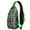 Green-4, variant on Ink Sketch Style Crossbody Backpack with Rustic Tribal Accents, Lightweight Sling Bag