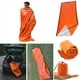 thumbnail image 1 of Saco de dormir de emergencia Saco de manta térmica reutilizable | El material de polietileno retiene el 90% del calor corporal | Compacto ligero | Campamento de supervivencia al aire libre | Naranja, 1 of 9