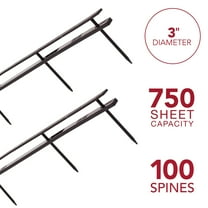 GBC VeloBind Binding Spines, 11" x 3", Black, 100 Pack