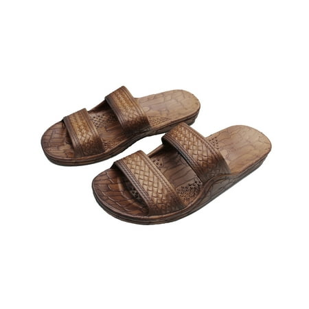 

Hawaii Brown or Black Jesus Sandal Slipper for Men Women and Teen Classic Style (Womens size 7 Brown)