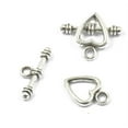 thumbnail image 3 of 10 Sets Toggle Broches con 25Pcs Colgantes de Aleación Plata Charms Baby Shower Fabricación de Regalos, 3 of 9
