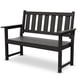 thumbnail image 1 of Banco Memorial ACUEL HDPE para 2 personas, resistente a la intemperie, para exteriores, negro, 1 of 6