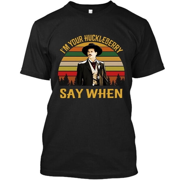 Limited New Doc Holliday Tombstone Western Film Funny Vintage T-Shirt Size S-4XL