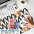 thumbnail image 4 of Long Mouse Pads for Desk,Pioneer Flower Floral Print Pattern Desk Mats on Top Of Desks, Desk Mouse Pad Extra Large with 3mm Non-Slip Base and Stitched Edge for Gaming,Office,Work,Home 31.5"x11.8", 4 of 6