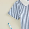 thumbnail image 5 of Povozer 4th Of July Outfits for Kids Red White Blue Boys Clothes 4th Of July Baby Boy Outfit Flag Embroidery Short Sleeve T Shirt Shorts Set Toddler Boy Summer Clothes Size 3-4 Years,Blue, 5 of 7