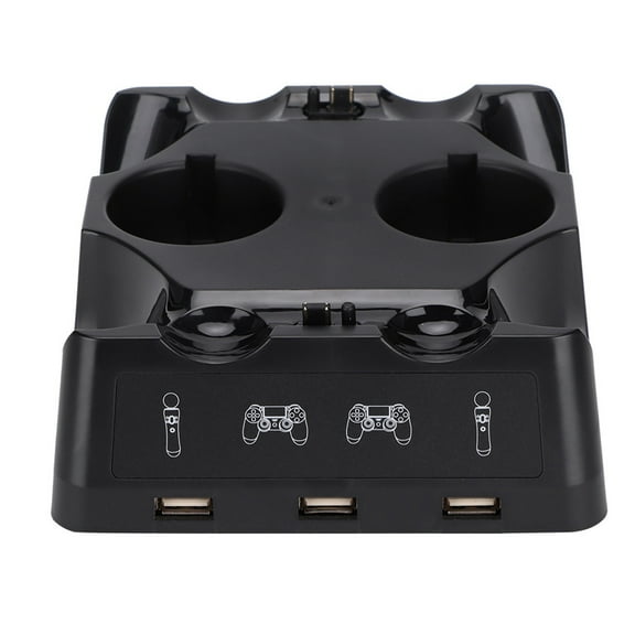 Cargador multifuncional para PS4/PS4 MOVe PS4 VR Controller Cuatro bases de carga