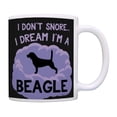 thumbnail image 1 of ThisWear Dog Lovers Mug I Don't Snore I Dream I'm A Beagle Coffee Mug Black, 1 of 4