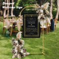 thumbnail image 3 of Soporte de arco para boda Nisoger de metal dorado, 2 m, fondo cuadrado, 3 of 7