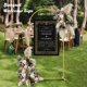 thumbnail image 3 of Soporte de arco para boda Nisoger de metal dorado, 2 m, fondo cuadrado, 3 of 7