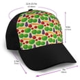 thumbnail image 2 of Naloa Vegetable Adult adjustable Print Baseball Hat, Patchwork curved brim baseball capfor Men and Women, One Size, 2 of 5