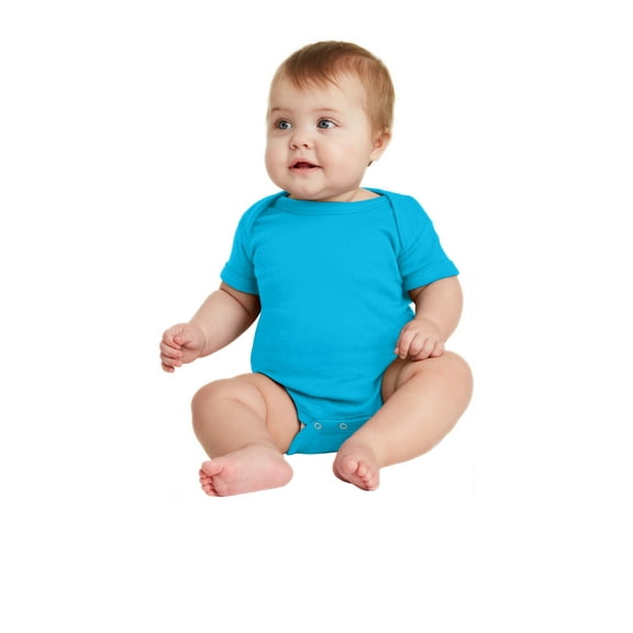 Body de manga corta para bebé Rabbit Skins™ Infant. RS4400 pieles de conejo RS4400