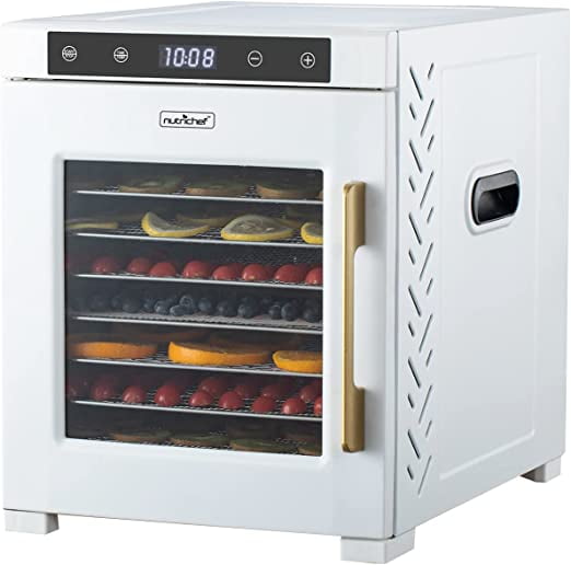 NutriChef Premium Machine900 Watts 10 Shelf Stainless Steel Dehydrator