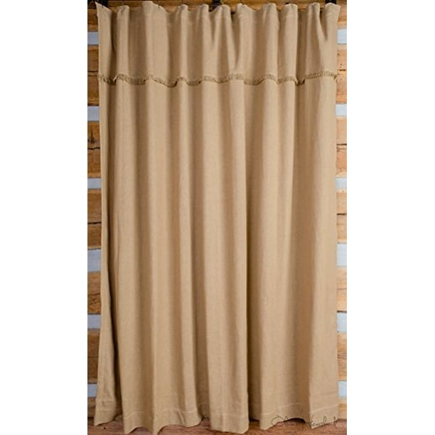 Deluxe Burlap Natural Tan Shower Curtain Com Deluxe Burlap Natural Tan Shower, Tan And Brown Curtains