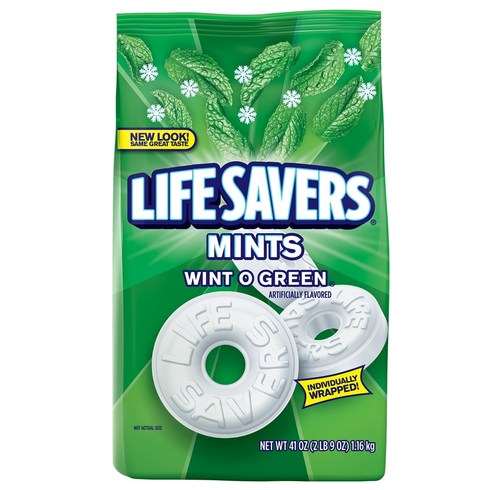 LIFE SAVERS Mints WintOGreen Hard Candy, 41 Ounce Party Size Bag