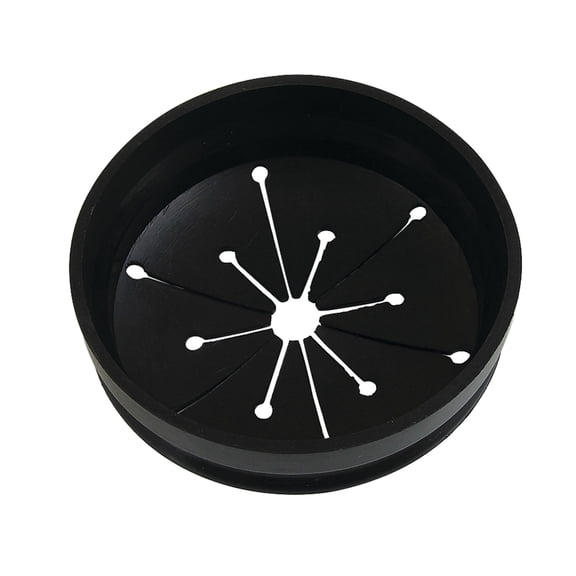 Kingston Brass KD4100 Made to Match Garbage Disposal Splash Guard, Black
