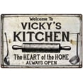 thumbnail image 1 of VICKY'S Kitchen Farmhouse Sign 8 x 12 Matte Finish Metal 108120033380, 1 of 1