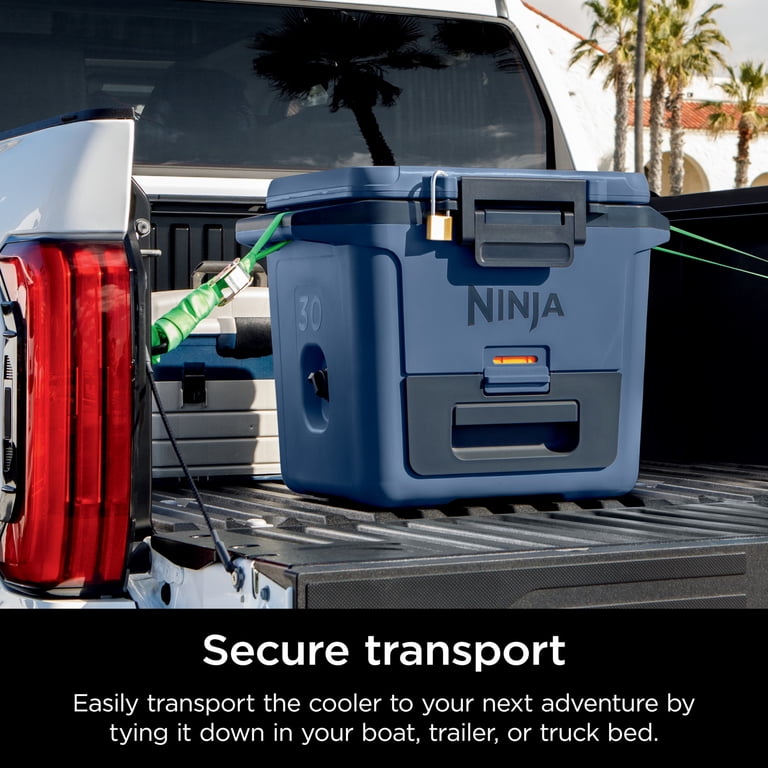 Ninja, Hard Cooler, 30qt, Dry Zone, Ice Chest Cooler, Blue
