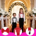 thumbnail image 4 of Kids Y Back Suspender and Bow Tie Set 2 Piece Dress Up Outfit for Boys - Style M, 4 of 6