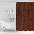 thumbnail image 2 of Vintage Dark Shower Curtain Set ，Waterproof Fabric Shower Curtains Brown Linen Texture Farmhouse Shower Curtains for Bathroom,Bathroom Decor 36"x72", 2 of 7