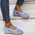 thumbnail image 6 of Women's Closed Toe Sandals Orthopedic Wedge Casual Hollow Out Flats with Arch Support Comfortable Orthotic Slip-On Walking Shoes Non Slip Breathable Sandals for Summer Beach Outdoor Daily Wear,43, 6 of 9