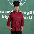 thumbnail image 2 of Chaqueta de Transpirable, para proteger de Hotel, Panadería, de Cocina, Mujeres, Hombres Rojo m BLESIY Chaqueta de chef uniforme para hombres, 2 of 8