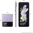 thumbnail image 2 of Restored Samsung Galaxy Z Flip 4 128GB 6.7" 5G Fully&nbsp;Unlocked,&nbsp;Purple (Refurbished), 2 of 2