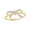 Yellow- Gold Vermeil Plated Silver, variant on 1/10 Ct Natural Diamond Bow Ring for Women in 925 Sterling Silver | Fashion Ring | Diamond Jewelry Gift for Her