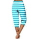 thumbnail image 5 of Mujeres Capri Pantalones Casual Suelto Largo Pantalones de Impresión con Corbata Elástica Cintura Y Bolsillos, 5 of 6