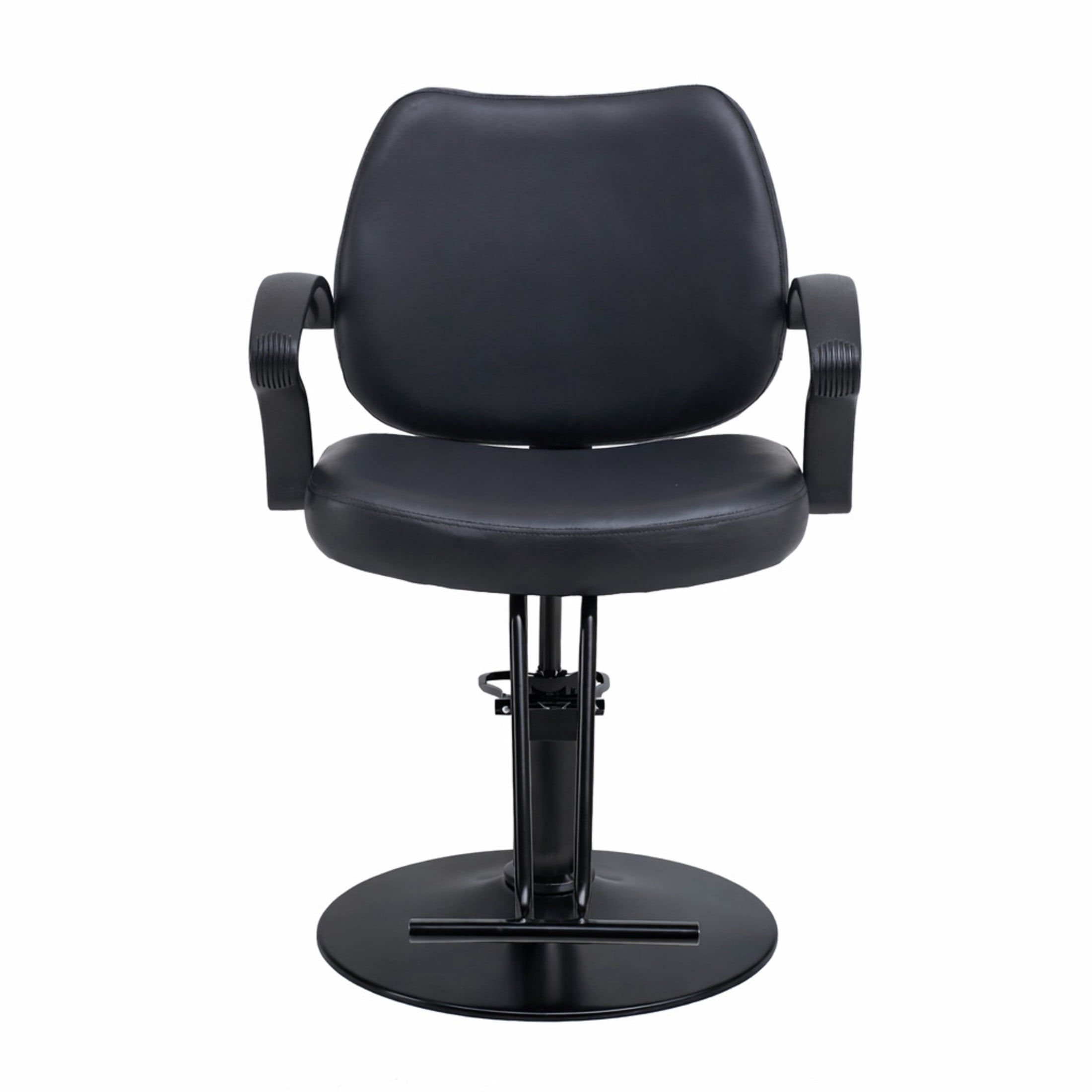 Noble House Hydraulic Barber Styling Chair, Adjustable Height, PU Upholstery, Black