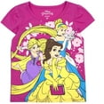 thumbnail image 4 of Princess Cinderella, Belle and Rapunzel Girls 3 Pack Character Short Sleeve Tees, 4-6X, 4 of 4