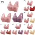 thumbnail image 6 of 3PC Front Fastening Bras for The Elderly Women Plus Size Non Wired Comfortable Push Up Everyday Sports Bras Wireless Full Cup Bralettes M-7XL, 6 of 7