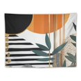 thumbnail image 5 of Nawypu  Abstract Mid Century Modern Tapestry Boho Geometric Leaf Plant Tapestry Aeshtetic Minimalist Tapestry Boho Sun Tapestry for Bedroom Cool Tapestry for Living Room Home Decor, 5 of 7