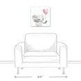 thumbnail image 3 of Creative Products Baby Elephant With Balloon 16x16 Canvas Wall Art, 3 of 5