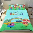 thumbnail image 1 of Los Kiboomers Conjunto de sábanas temático, trío de piezas, cómodo y amigable con la piel, diseño único, regalo de decoración para el hogar para familiares, amigos y fans,135cm *200cm, 1 of 6