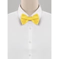 thumbnail image 2 of CORBATA DE PAPA INSPIRE CHIC, color sólido, autoajustable, para bodas formales y fiestas, color amarillo dorado, talla única, 2 of 5