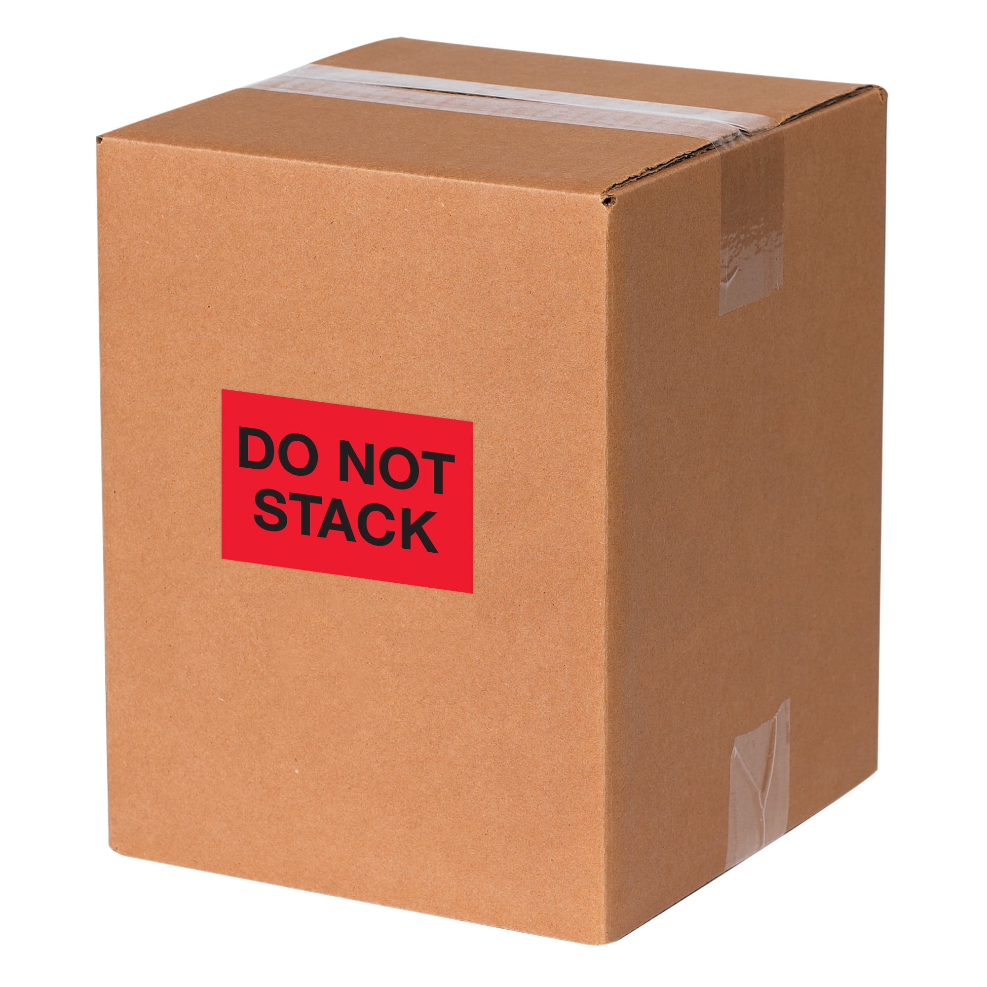 Tape Logic® Preprinted Shipping Labels, DL1098, Do Not Stack, Rectangle, 2" x 3", Fluorescent Red, Roll Of 500