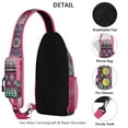 thumbnail image 2 of Abstract Mandala Sling Backpack with Sacred Symbolic Design, Lightweight Durable Crossbody Daypack, Adjustable Strap, Multiple Compartments for Meditation and Outdoor Activities, 2 of 6