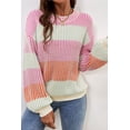 thumbnail image 4 of FOLUNSI Vibrant Pink Bubble Sleeve Sweater: Stylish Knit for All Events!, 4 of 8