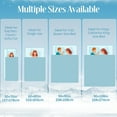 thumbnail image 2 of Cooling Blanket for Hot Sleepers – Thin Summer Cooling Blanket Throw Size, Q-Max >0.5 Lightweight Cooling Throw Blanket for Bed, Couch, or Sofa – Snowflake Cool Blankets, (Blue, 50" x 70"), 2 of 5
