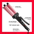 thumbnail image 6 of Revlon 3 Barrel Jumbo Ceramic Hair Waver, Pink, 6 of 8