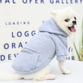 thumbnail image 5 of KDFJPTH Winter Pocket Sweatshirt Gray Tops Pet Cats Dogs Hoodies Zipper Cute Warm Pet Clothes Extra Large Dog Sweaters for Winter Dog Shirt Cute Dog Clothes Large Pet Christmas Sweater Girl, 5 of 9