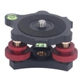 thumbnail image 1 of Tripod Head Leveling Base Camera Leveler Aluminum Alloy 3/8 Inch Thread Precise 3 Bubble Level Triple Wheel Leveler for Macro Panoramic Photography, 1 of 5