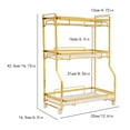 thumbnail image 2 of 3 Tiers Vanity Counter Organizer with Small Storage Basket for Skincare Makeup Perfume for Bathroom, 2 of 13