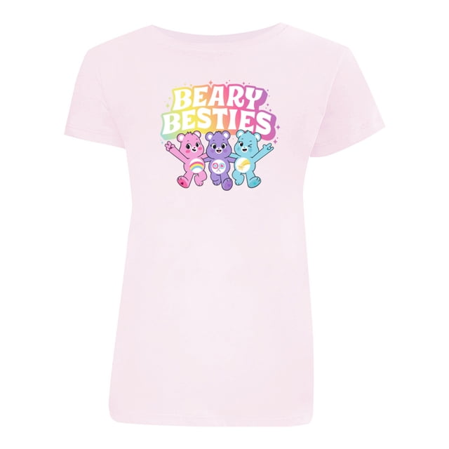 Playera Care Bears para Niña, con Estampados de los Ositos Cariñositos Rosa Talla 8